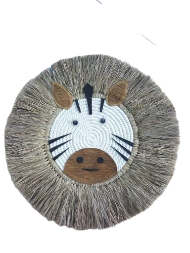 JUJU HAT de fibras naturales | cebra