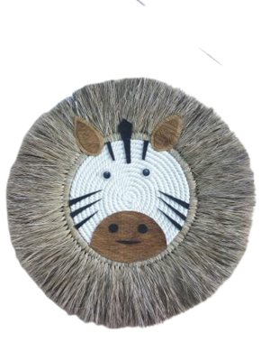 JUJU HAT de fibras naturales | cebra
