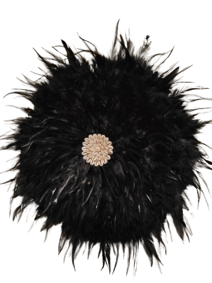 JUJUHAT DE PLUMAS | negro |  varios colores y tamaños