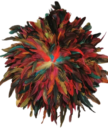 JUJUHAT DE PLUMAS de colorines | varios tamaños