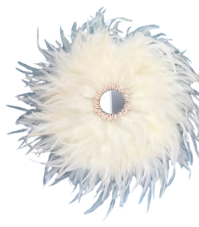 JUJUHAT DE PLUMAS con espejo | varios tamaños y colores