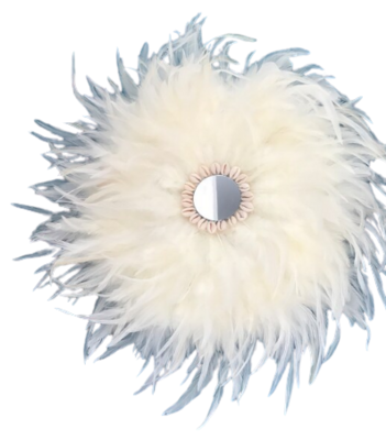 JUJUHAT DE PLUMAS con espejo | varios tamaños y colores