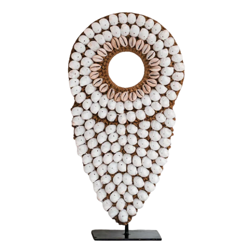 COLLAR PAPÚA de conchas blancas de Papúa y cauri