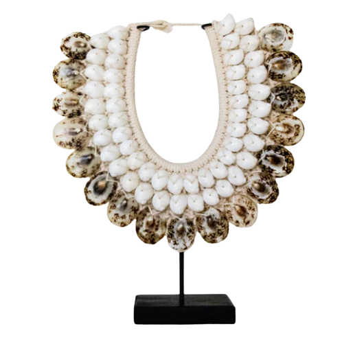 COLLAR PAPÚA de cauri Tigre 2