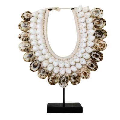 COLLAR PAPÚA de cauri Tigre 2