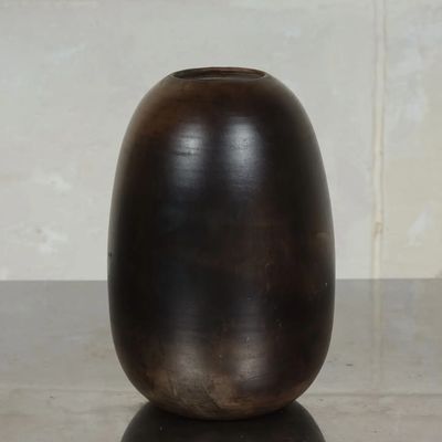 Cerámica Zulú, Pátina Ahumada, Ovoide, Sudáfrica