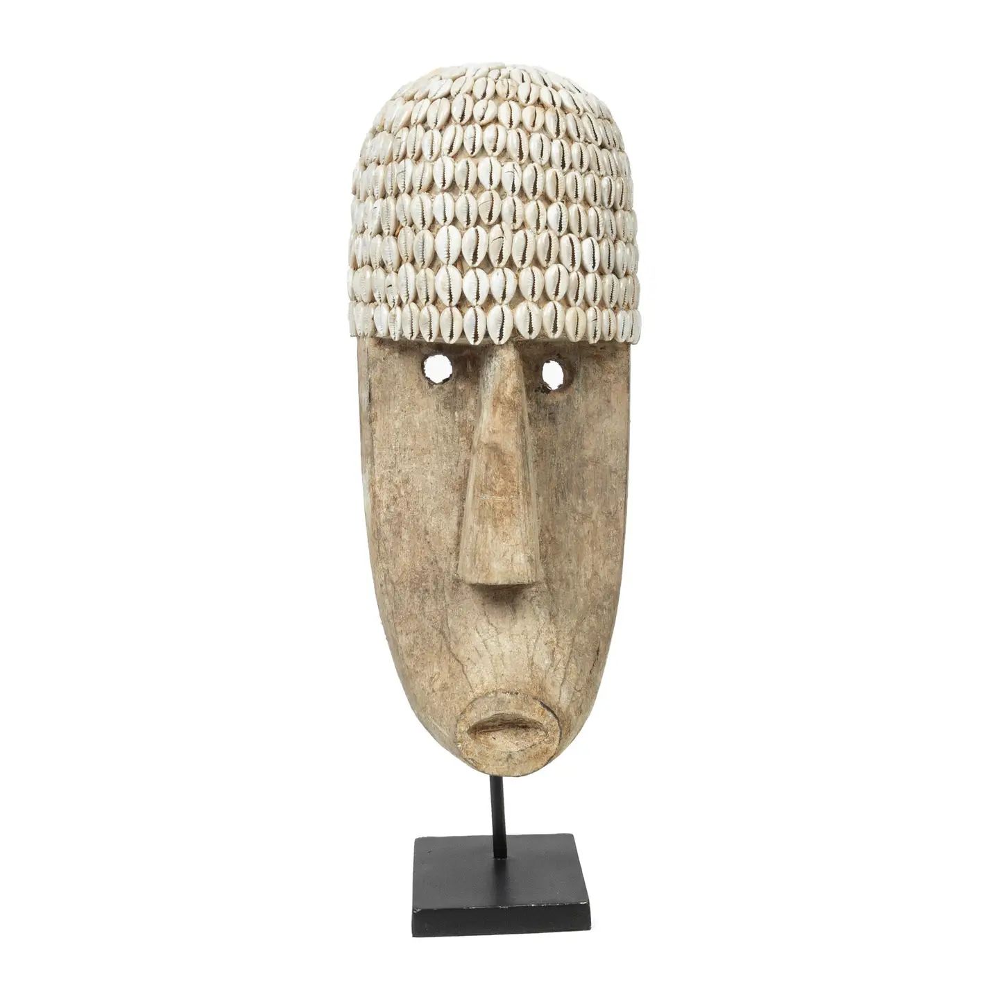 Máscara The Cowrie en soporte - Grande Máscara The Cowrie en soporte - Grande