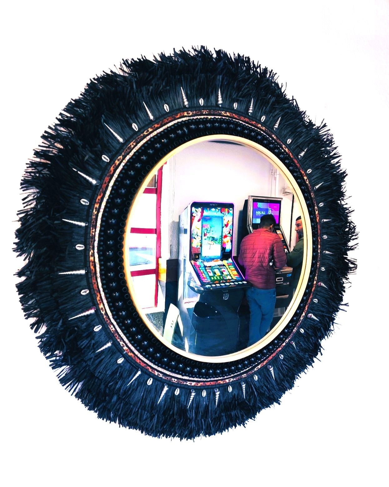 ESPEJO DE FIBRAS negras 