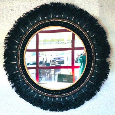 ESPEJO DE FIBRAS negras  ESPEJO DE FIBRAS negras "Verónica"