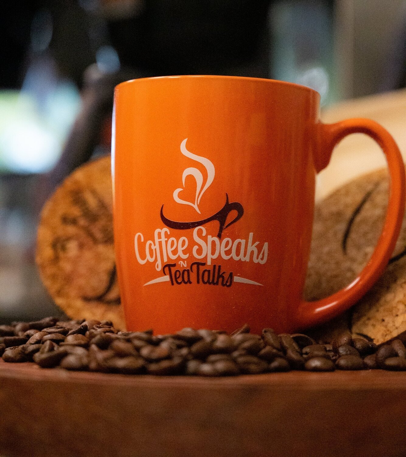 Full Orange Coffee Speaks Mug