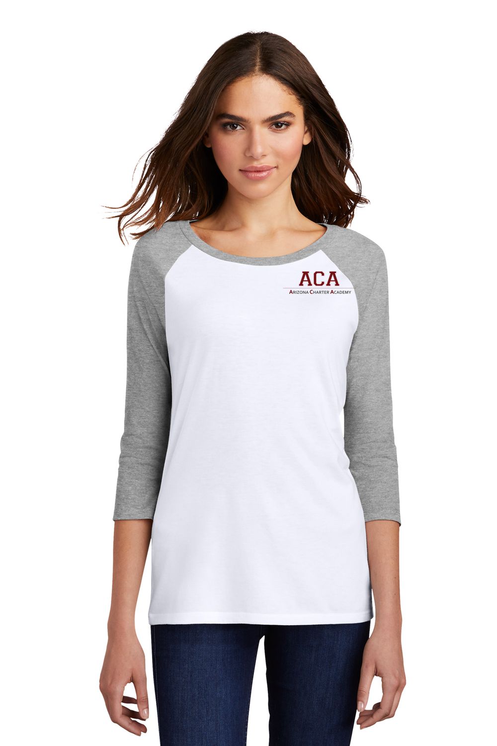 ACA - 56 - District ® Women’s Perfect Tri ® 3/4-Sleeve Raglan