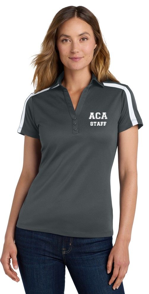 ACA - 60 - Port Authority® Women&#39;s Silk Touch™ Performance Colorblock Stripe Polo