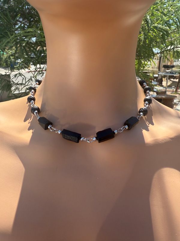 Lava Rock Volcano stone Chocker