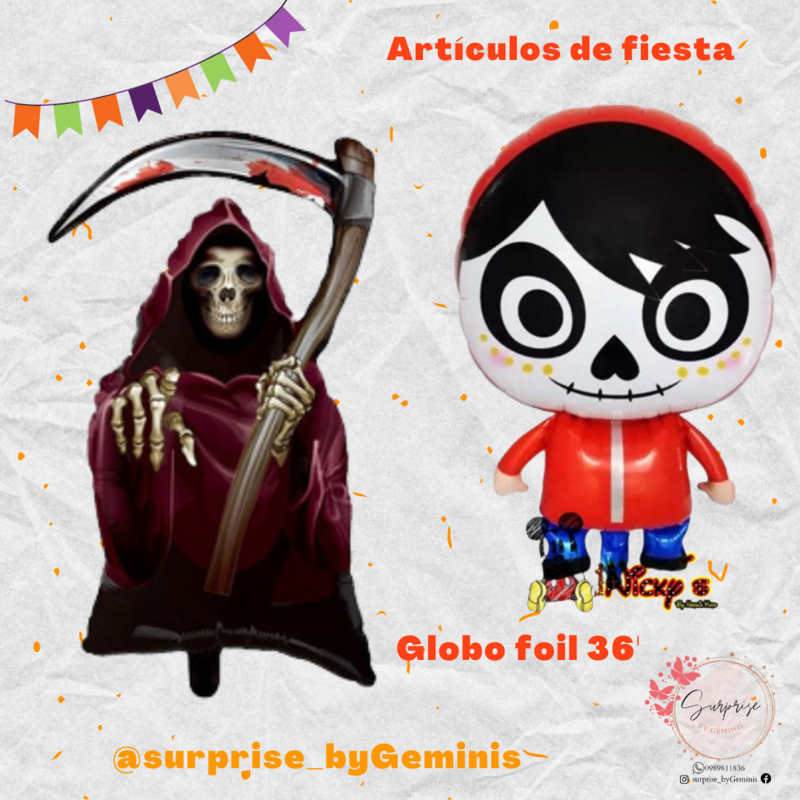 GLOBO FOIL MUERTE 32¨¨