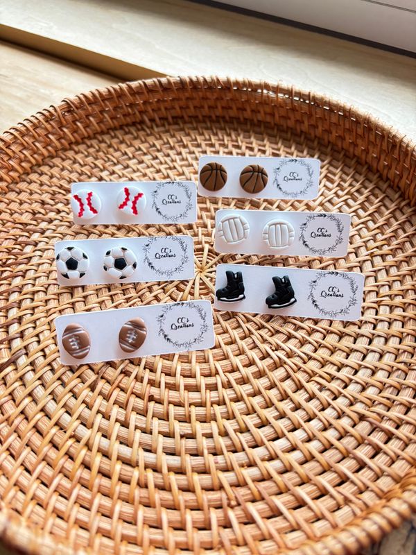 Sports Stud Earrings