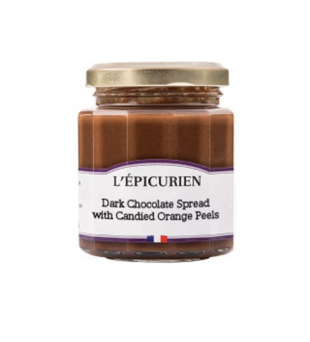 L&#39;epicurien Dark Chocolate &amp; Candied Orange Peels Spread