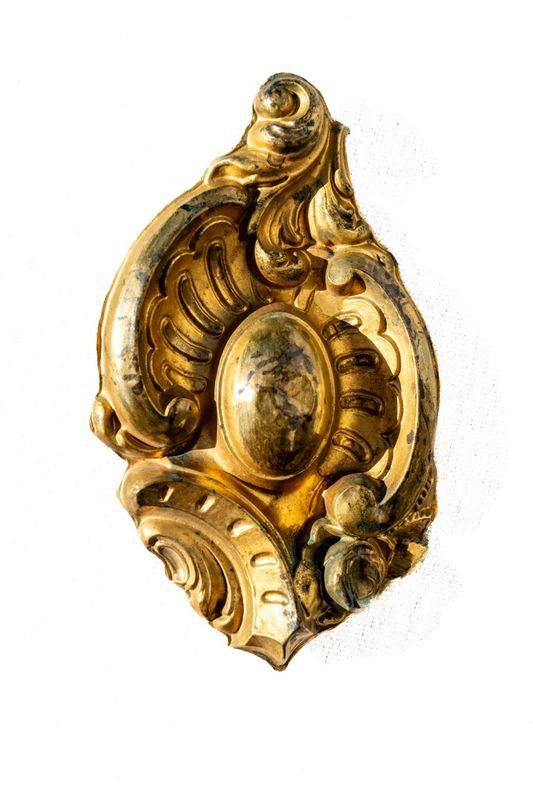 Antique Gilt-Brass Rococo Ornament / Furniture Mount