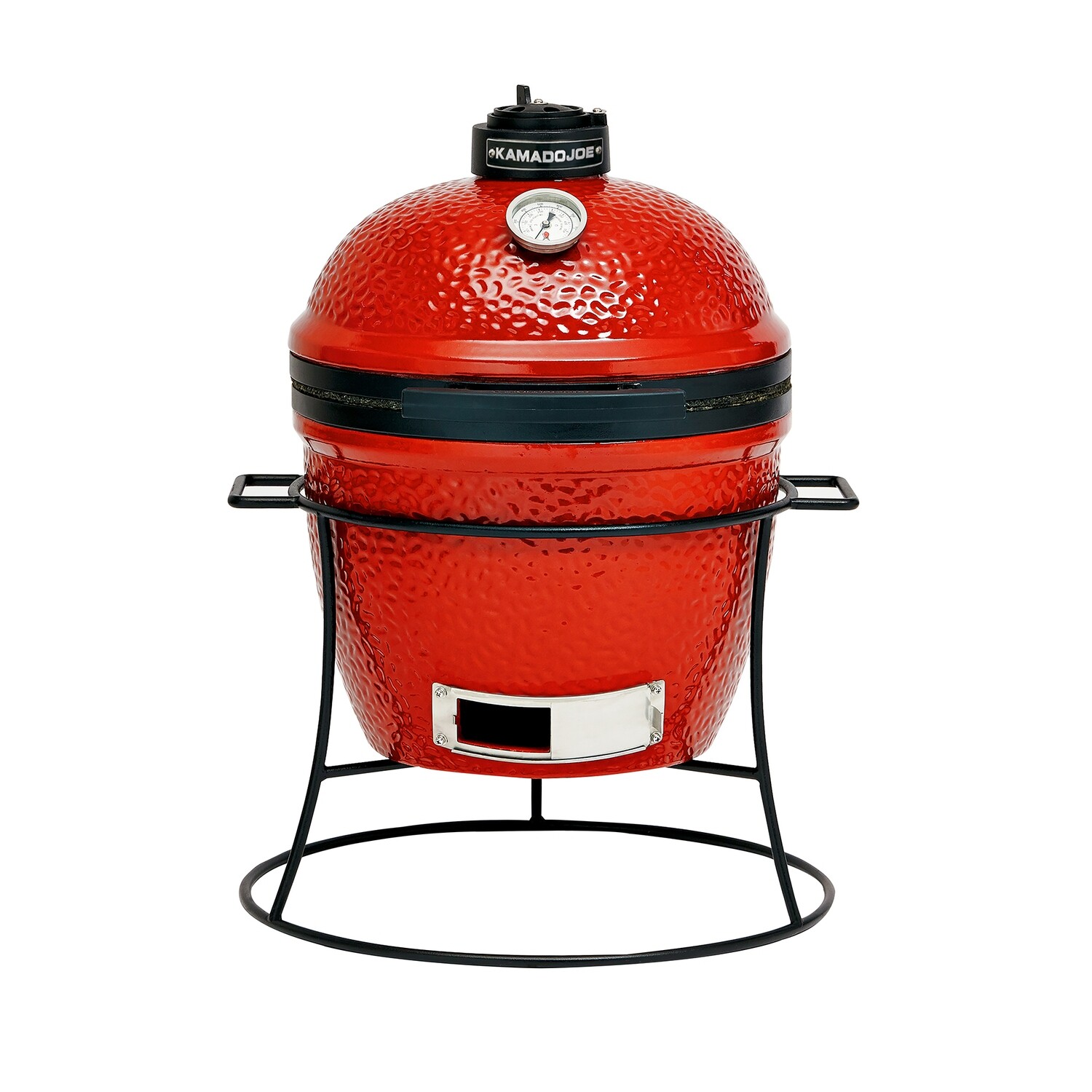 Kamado Joe® Joe Jr.™ 13.5- inch Portable Charcoal Grill in Red with Cast Iron Stand, Heat Deflector and Ash Tool