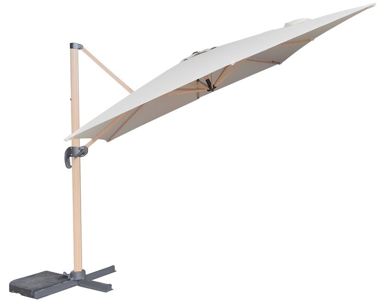 Grand Galaxy Cantilever Parasol - 3m x 3m - Oatmeal