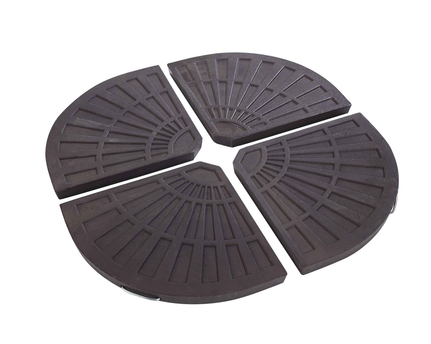 20kg Wafer Parasol Base - Graphite - Set of 4