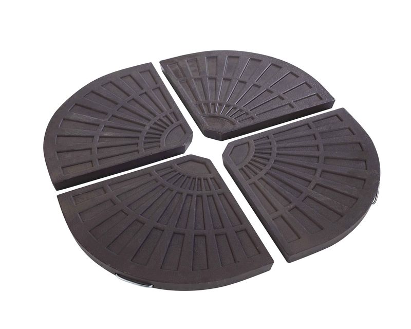 20kg Wafer Parasol Base - Graphite - Set of 4
