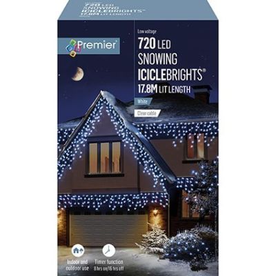 720 LED Snowing IcicleBrights - White - 17.8m