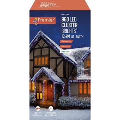LED ClusterBrights - 960 - Multi-Coloured - 12.4m