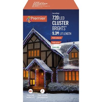 LED ClusterBrights - 720 -  9.3m - Multi-Coloured