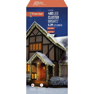 480 LED ClusterBrights - Warm White - 6.2m