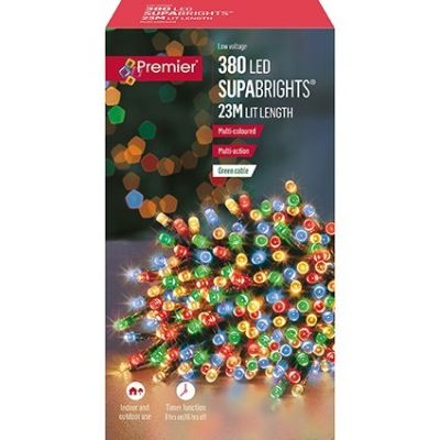 380 LED Supabrights - Multi-Coloured - 23m