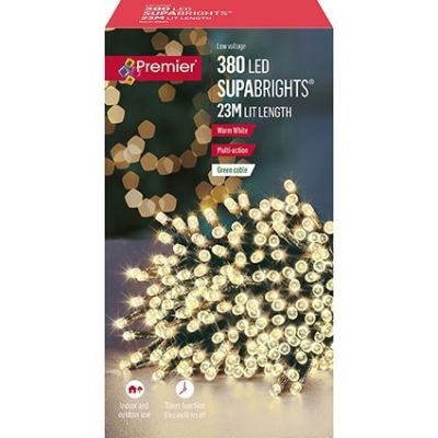 380 LED SupaBrights - Warm White - 23m