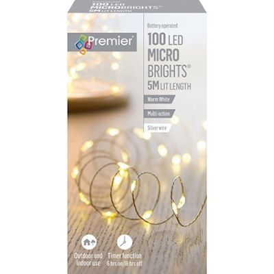 100 LED MicroBrights - Warm White - 5m