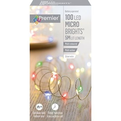 100 LED Micro Brights - Multi-Coloured - 5m