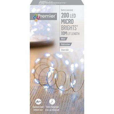 200 LED MicroBrights - White - 10m