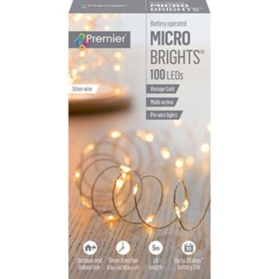 100 LED MicroBrights - Vintage Gold - 5m