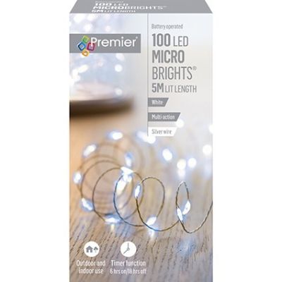 100 LED MicroBrights - White - 5m