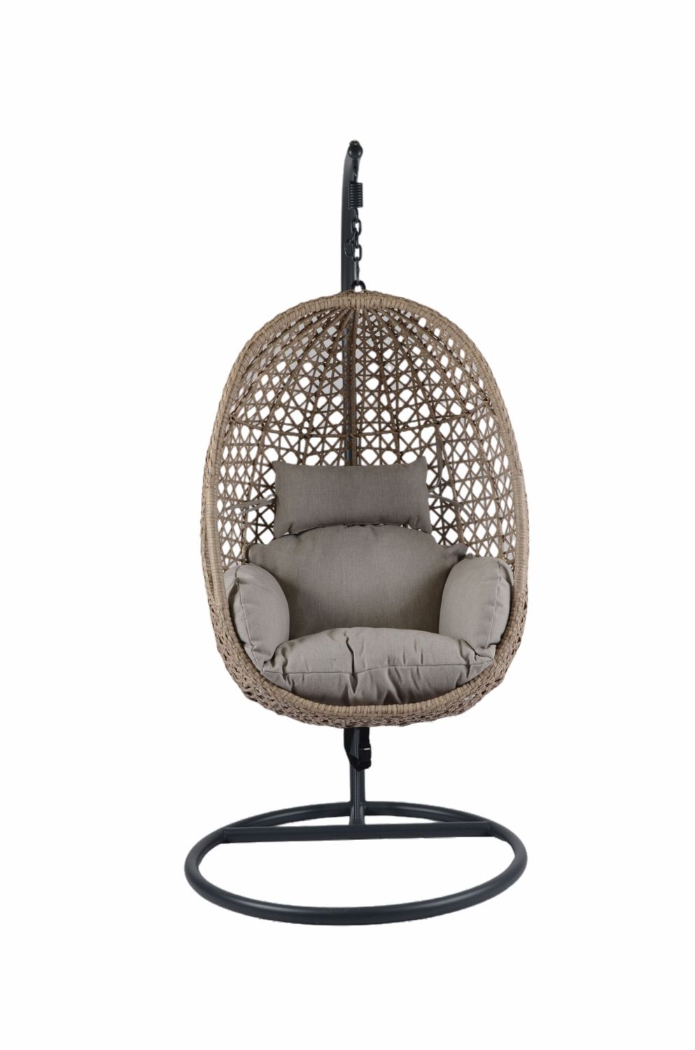Antigua Hanging Single Egg Chair - Barley / Oatmeal