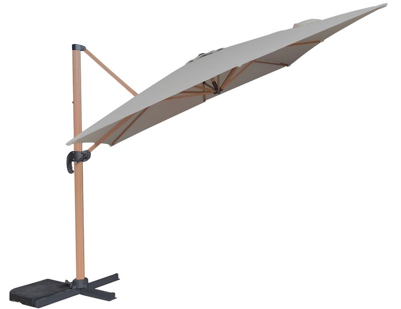 Grand Galaxy Cantilever Parasol - 3m x 3m - Ash Grey