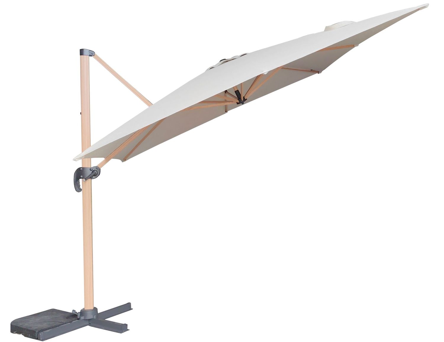 Grand Galaxy Cantilever Parasol - 3m x 3m - Oatmeal