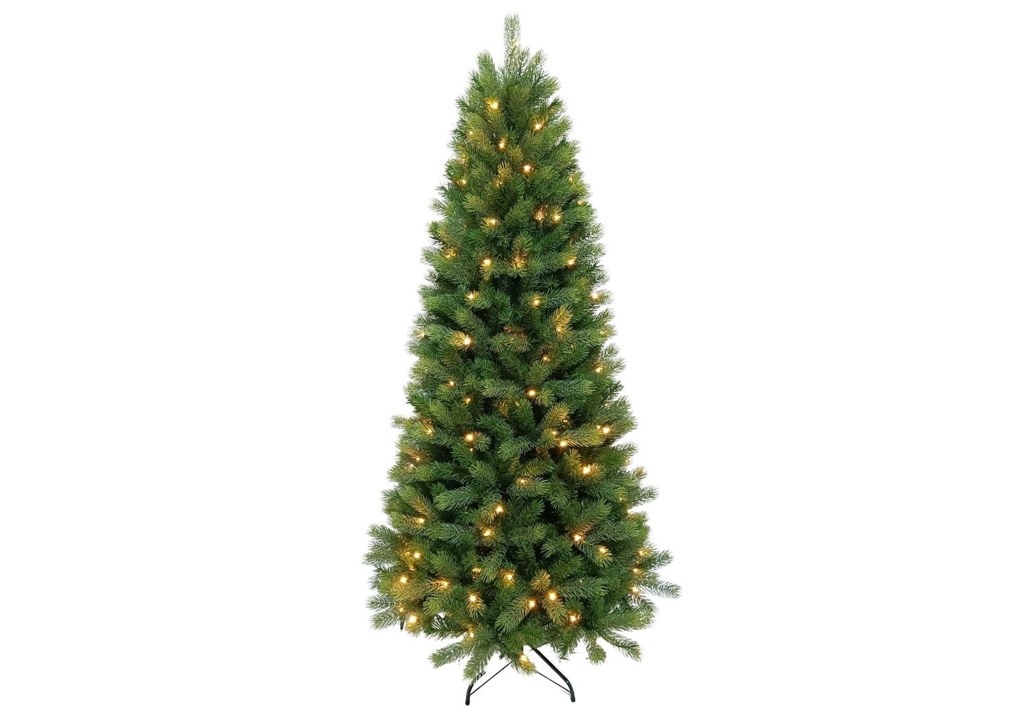 Artificial Christmas Tree - Aspen Slim - Prelit - 225cm