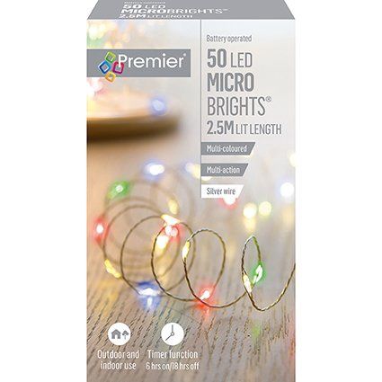 LED MicroBrights, Colour: Multi-Coloured, Size: 50 LED (2.5m)