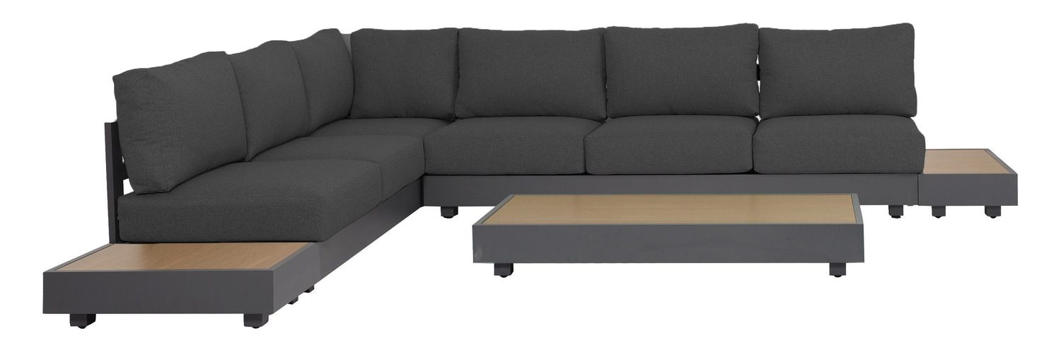 Panama Low Lounge - Charcoal, Type: Boxed