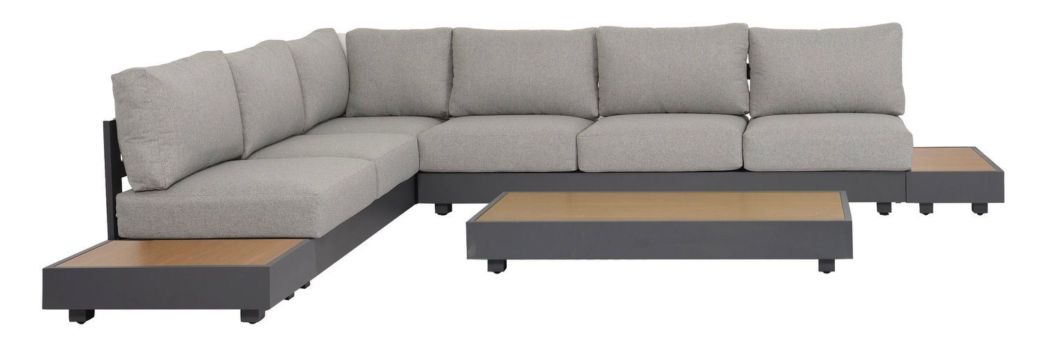 Panama Low Lounge - Ash Grey, Type: Boxed