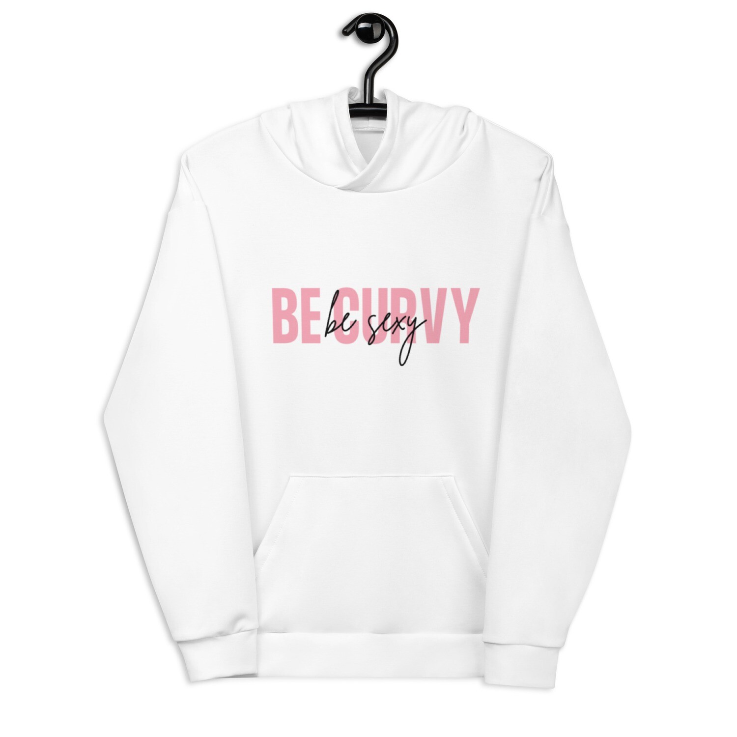 Hoodie Felpa &quot;Be Curvy Be Sexy&quot;