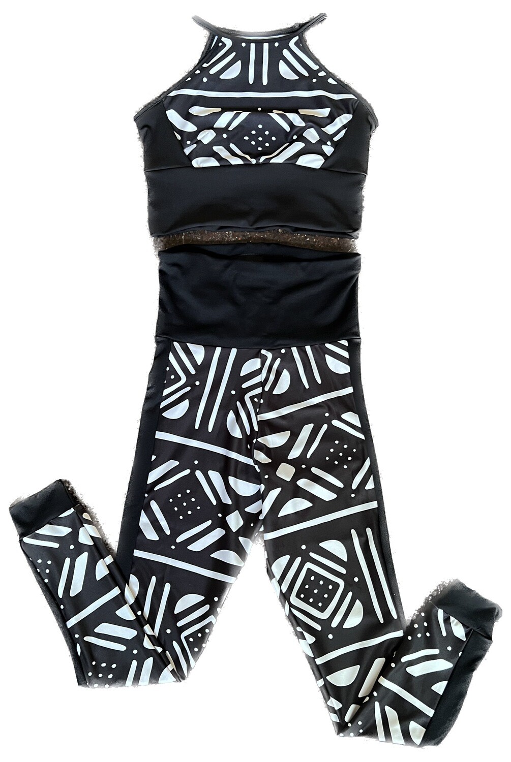 CONJUNTO LEGGING +TOP ETNIK BOGO B &W