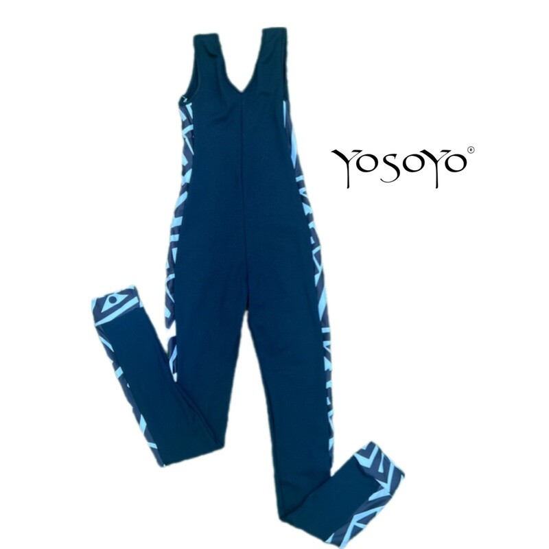 PETOS JUMPSUIT BLACK IS BLACK GEOMETRIK BLACK AND WHITE DRIP