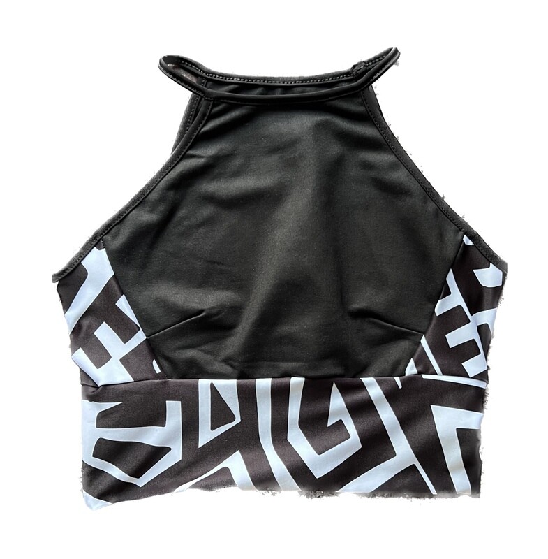 TOP ETNIK GEOMETRIK BLACK AND WHITE