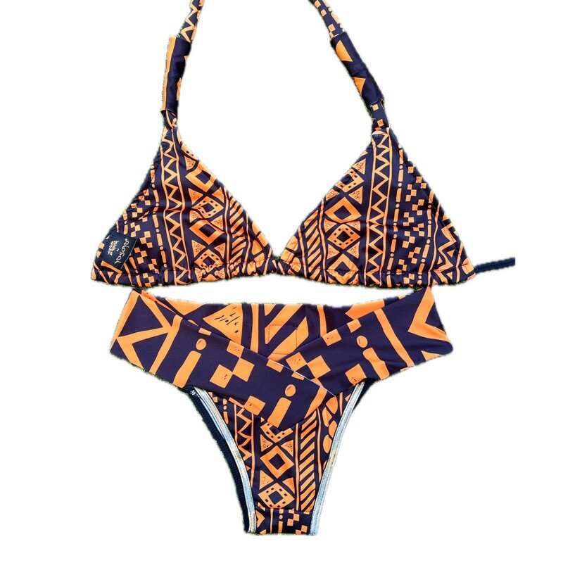Conjunto Bikini CROSS BRAZIL + triángulo “Self Powerful ”