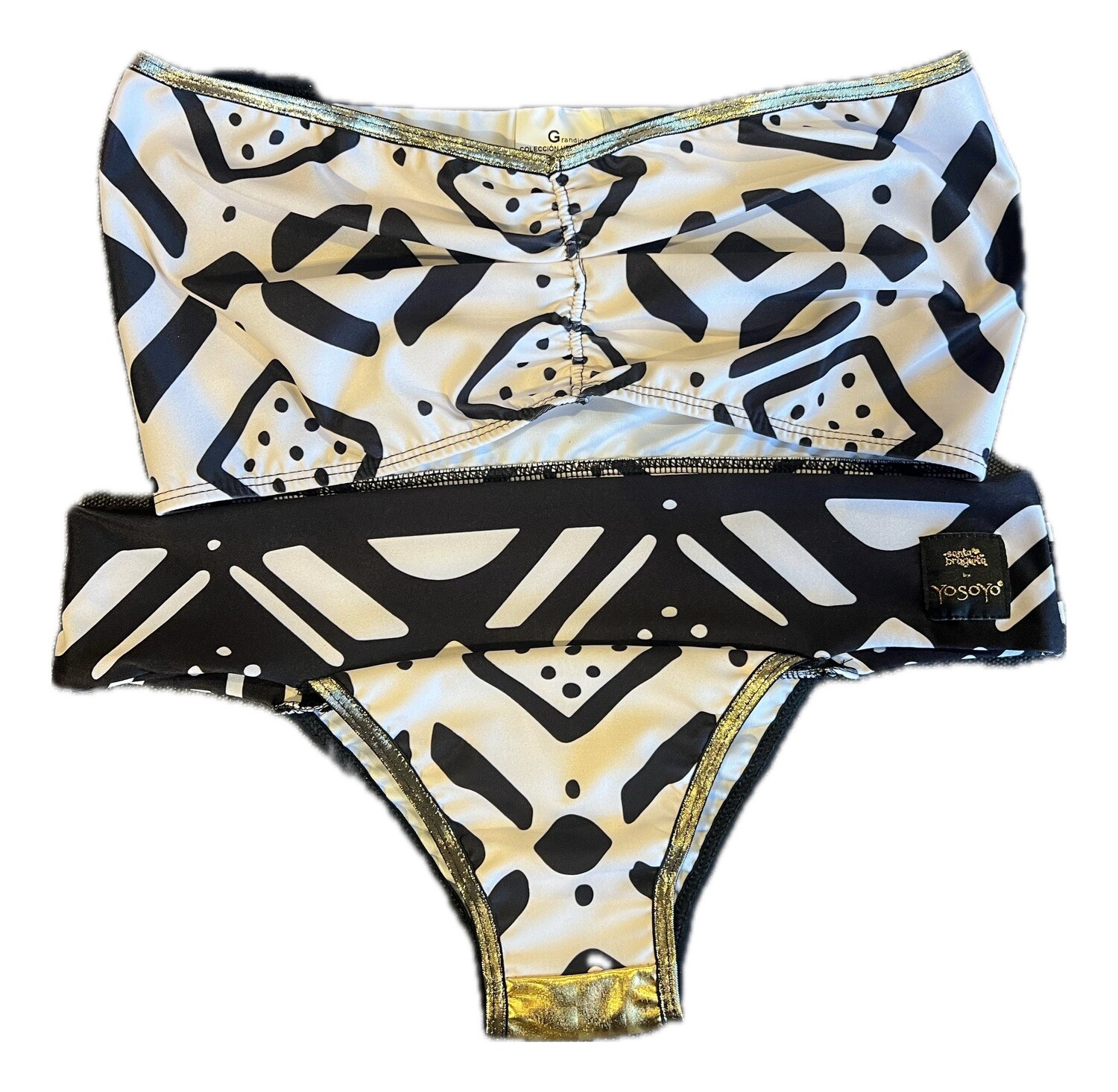Conjunto bikini BRAZIL + BANDEAU “WHITE BOGO”
