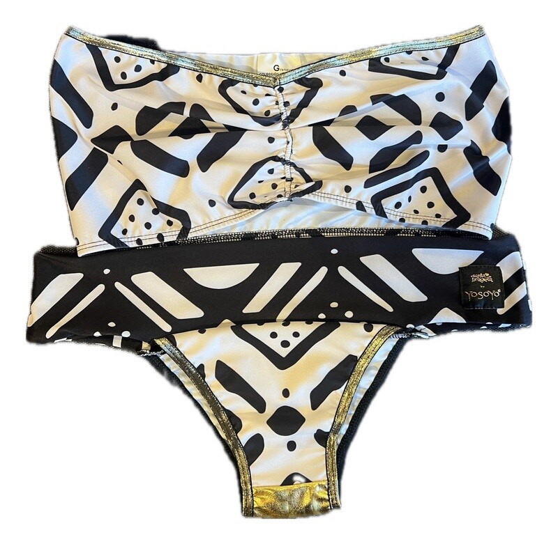 Conjunto bikini BRAZIL + BANDEAU “WHITE BOGO”
